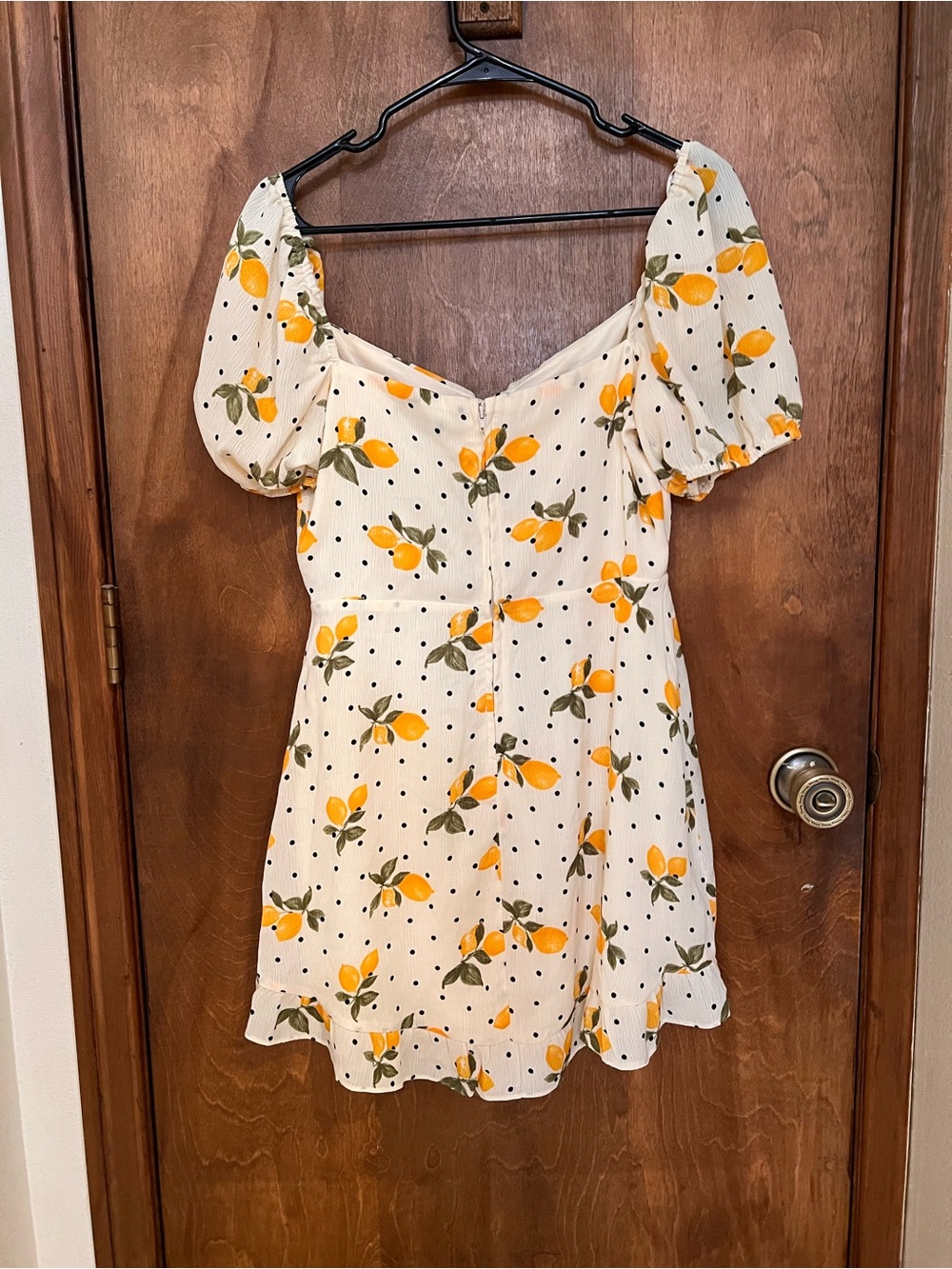 City Studio White Mini Dress with Yellow Lemon Print NWT Size 9 - Picture 9 of 9